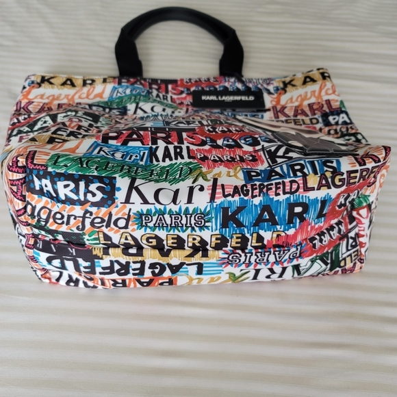 Karl Lagerfeld Paris Amour Large Nylon Tote Bag - Picture 13 of 16